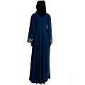 Umbrella abaya with golden embroidery work - Teal Umbrella abaya with golden embroidery work - Teal